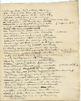 Niekompletny brudnopis listu Erazma Majewskiego do prof. Gumplowicza z dnia  09.08.1908 r.  stron...
