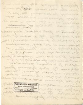 Rękopis wykładów Józefa Żurowskiego z zakresu archeologii przedhistorycznej  strona 12: pieczątka...