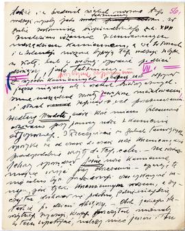 Rękopis wykładów Józefa Żurowskiego z zakresu archeologii przedhistorycznej  strona 107: "[…...