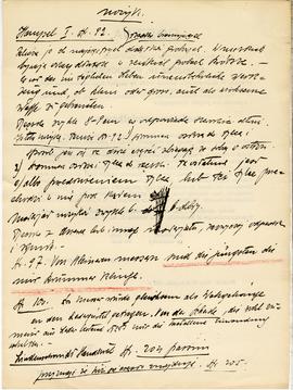 Odręczne notatki Józefa Żurowskiego na temat analogii do zabytków z Jakuszowic Małych  sporządzon...