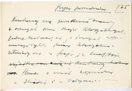 Rękopis dwudziestu ośmiu wykładów Józefa Żurowskiego pt. "Zagadnienie Kopca Krakusa na tle z...