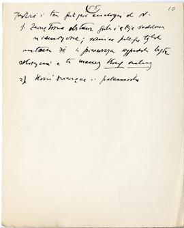 Maszynopis i rękopis trzynastu wykładów Józefa Żurowskiego na temat kultury megalitycznej  strona...