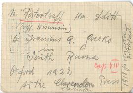 Fiszka z odręcznymi notatkami bibliograficznymi Józefa Żurowskiego  strona 1