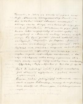List od Bronisława Jasińskiego do Erazma Majewskiego (rękopis)  strona 3