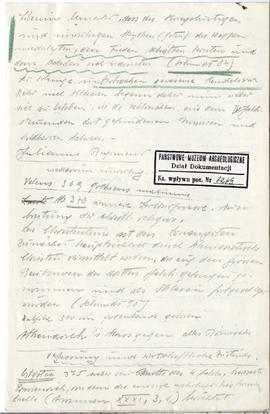 Odręczne notatki Józefa Żurowskiego na temat Gotów i Hunów  strona 4: "Goci" cd.