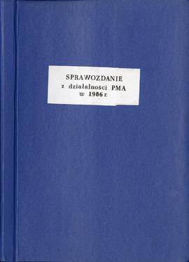 Państwowe Muzeum Archeologiczne w Warszawie. Sprawozdanie z działalności w roku 1986.  Pierwsza s...