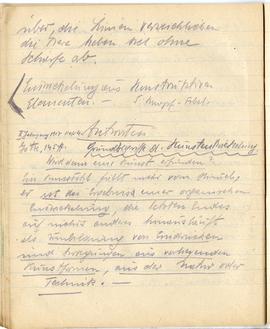 Brulion Józefa Żurowskiego z notatkami w języku niemieckim z okresu studiów w Wiedniu  strona 41