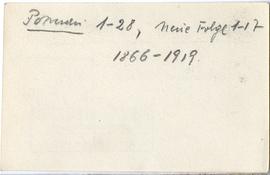 Fiszka z odręcznymi notatkami bibliograficznymi Józefa Żurowskiego  strona 2: "Poznań 1-28 [...