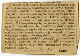 Wycinek prasowy z gazety "Kurjer Warszawski"  16.12.1898 r.: "[…] Przytoczona u na...