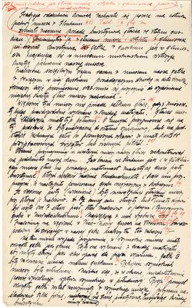 Rękopis pracy doktorskiej Józefa Żurowskiego pt. Wykopalisko z Jakuszowic Małych na tle pokrewnyc...