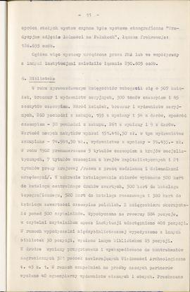 Państwowe Muzeum Archeologiczne w Warszawie. Sprawozdanie z działalności w roku 1982. Mszynopis. ...