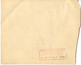 Rachunek z dnia 29.02.1931 r. za pracę Antoniego Tetra na wykopaliskach w Złotej  strona 2: piecz...