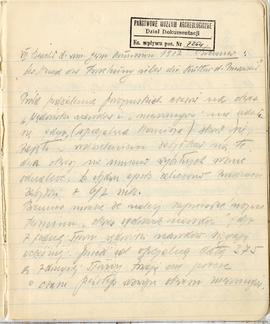 Brulion Józefa Żurowskiego pt. "Plastyka od Fidiasza począwszy" z odręcznymi notatkami ...
