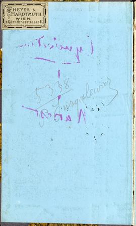 Notes nr 18 z wpisami odręcznymi  Erazma Majewskiego z okresu 01.04.1884 r.- 05.07.1884 r.  wykle...