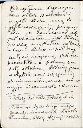 Notes nr 6 z okresu 22.04.1877 r .- 07.09.1877 r. Notatki odręczne Erazma Majewskiego opisujące w...