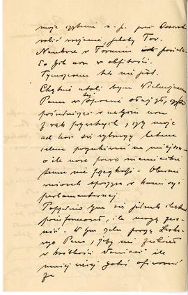 List od Kazimierza Chmieleckiego do Erazma Majewskiego (rękopis)  strona 2