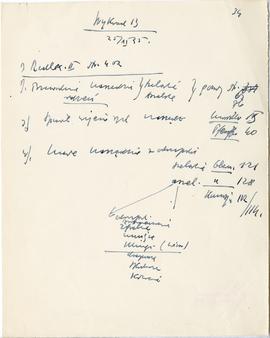 Rękopis szesnastu wykładów Józefa Żurowskiego pt. "Początki kultury ludzkiej" z roku ak...